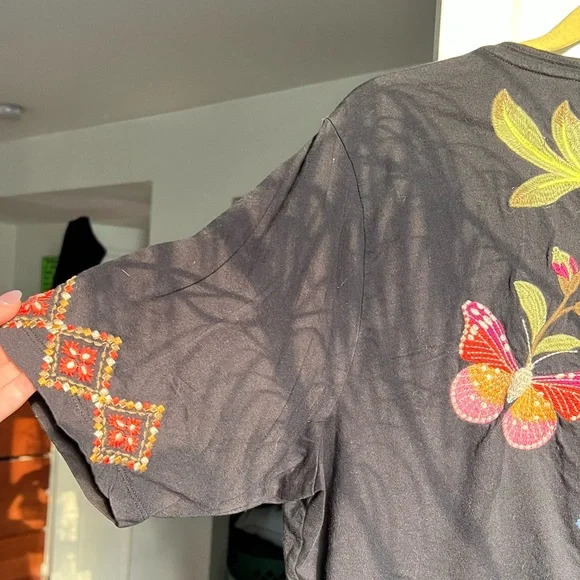 Johnny Was Embroidered Tee - Picture 6 of 6